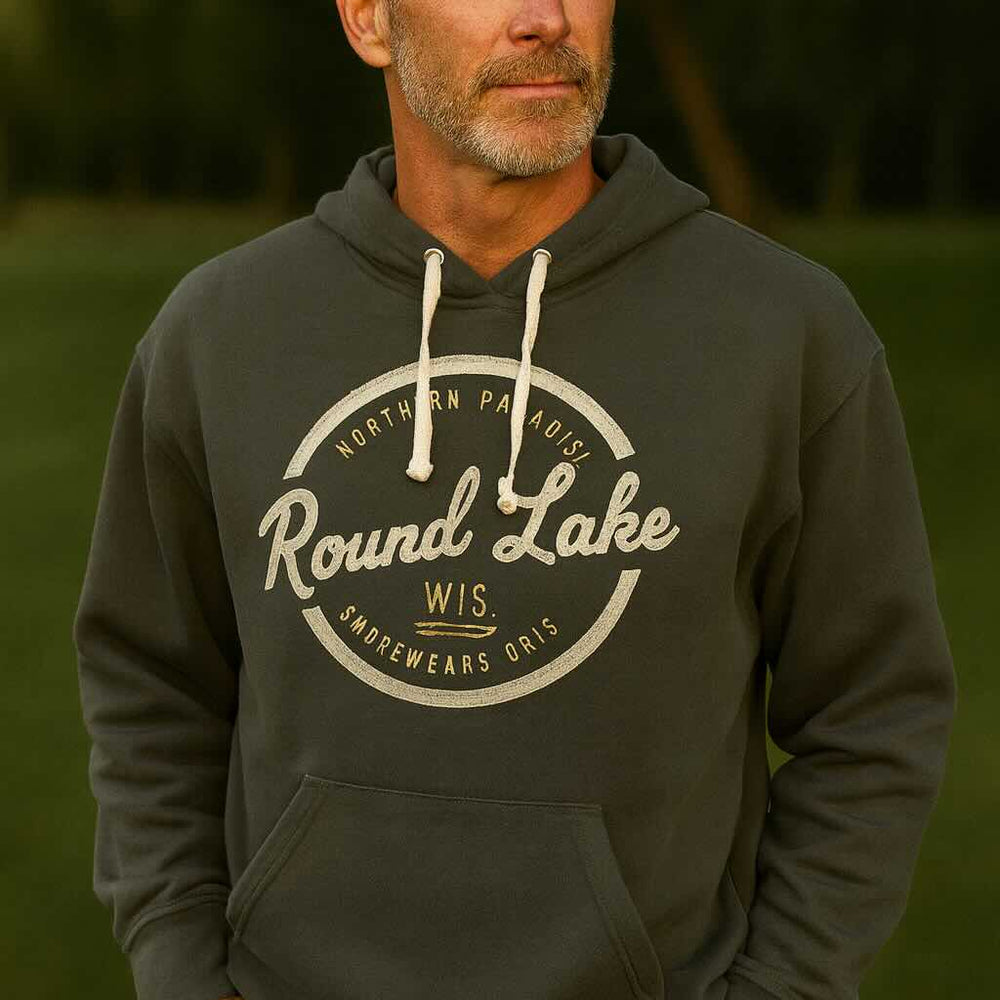 Round Lake Wisconsin Classic Original Fleece Hoodie