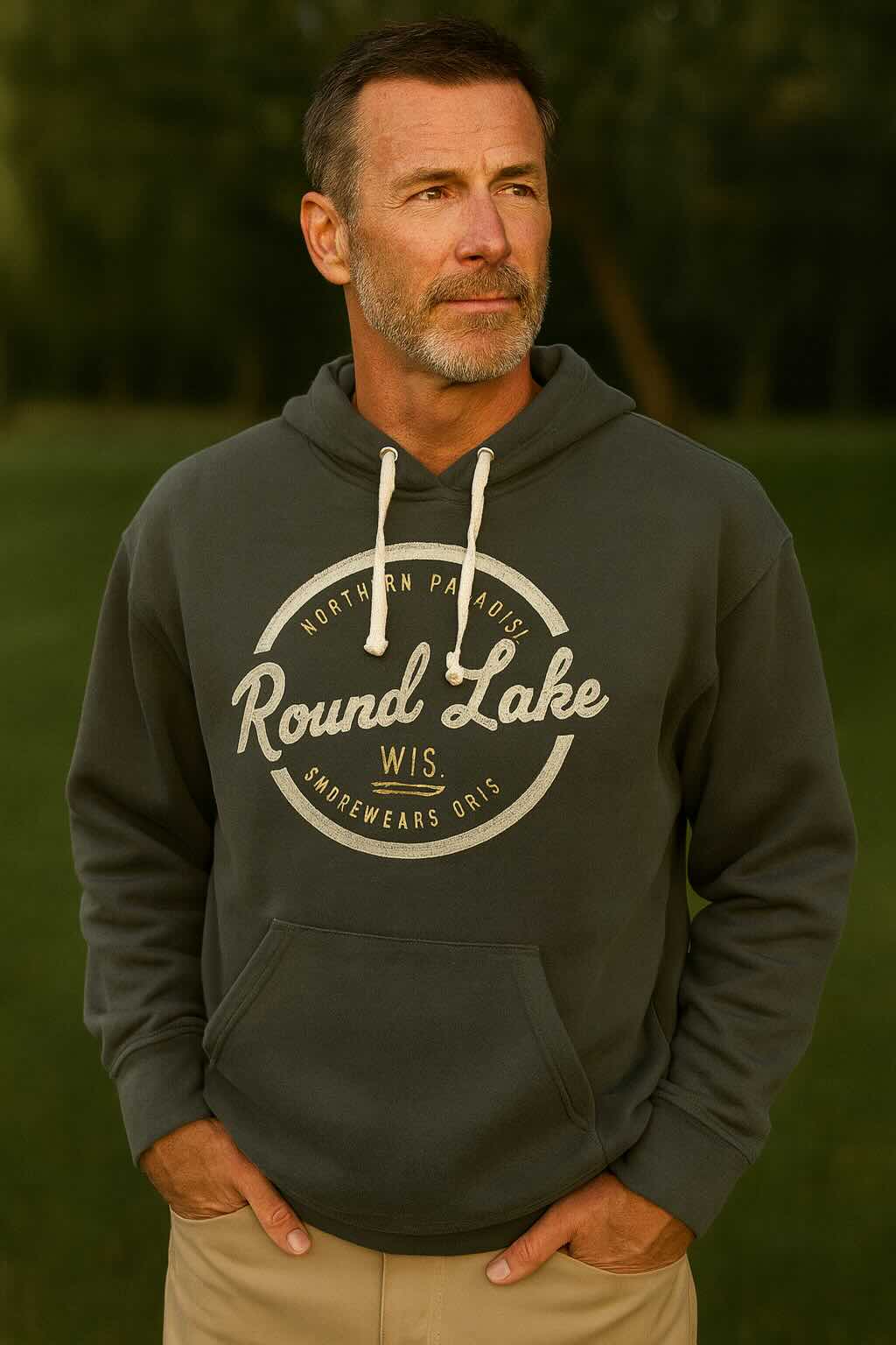Round Lake Wisconsin Classic Original Fleece Hoodie