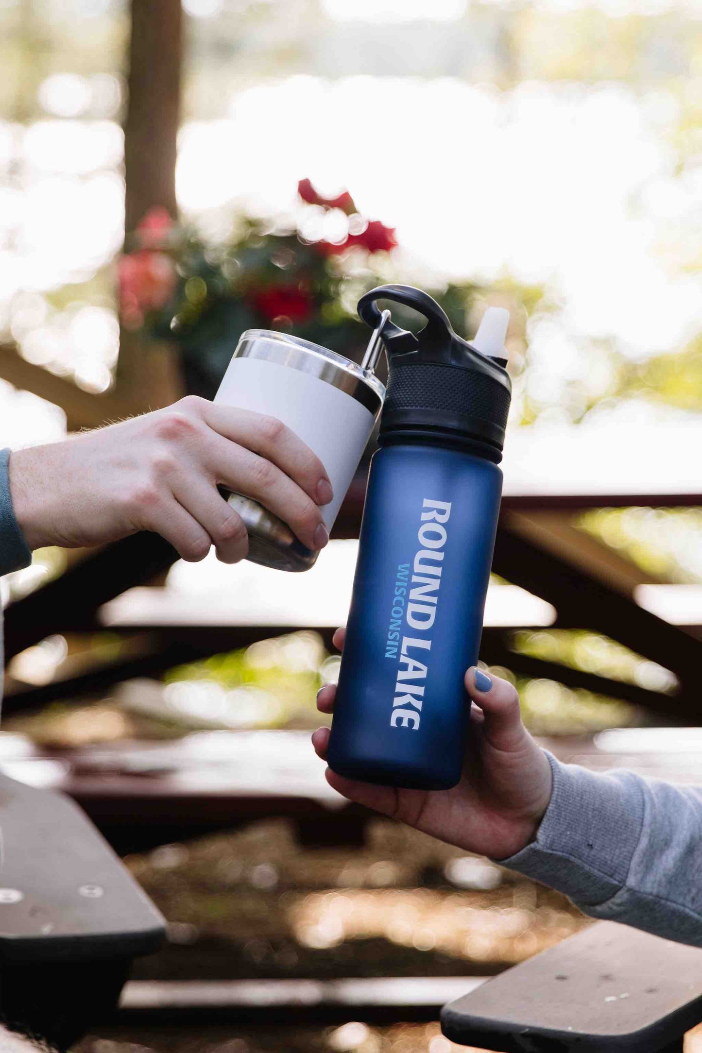 Round Lake Active 24 oz Frosted Sport Bottle
