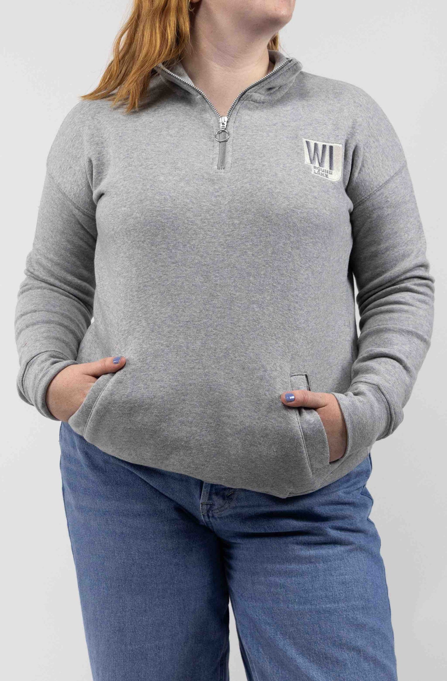 Round Lake Wisconsin Women's Classic 1/4 Zip Sweatshirt