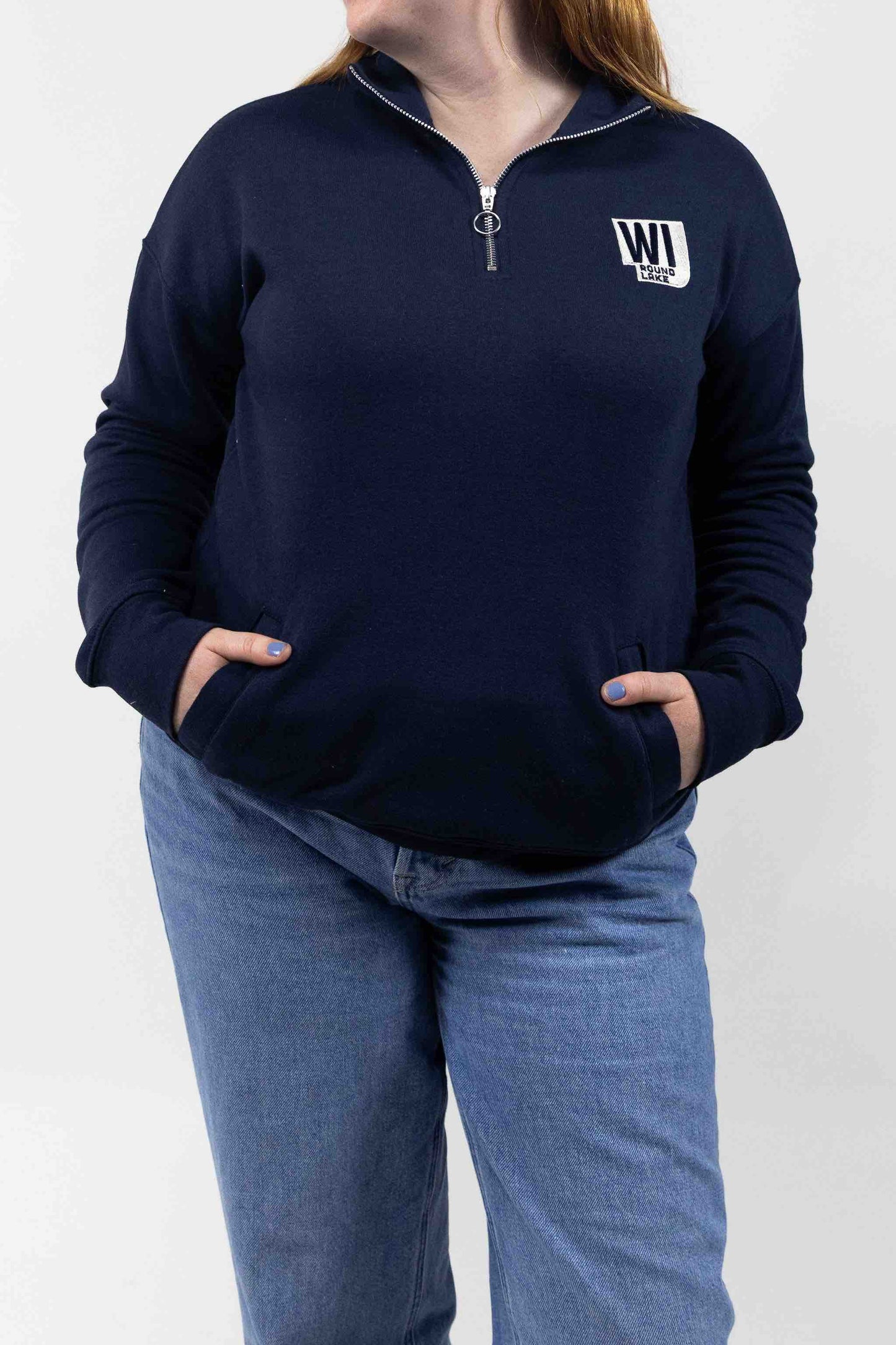 Round Lake Wisconsin Women's Classic 1/4 Zip Sweatshirt