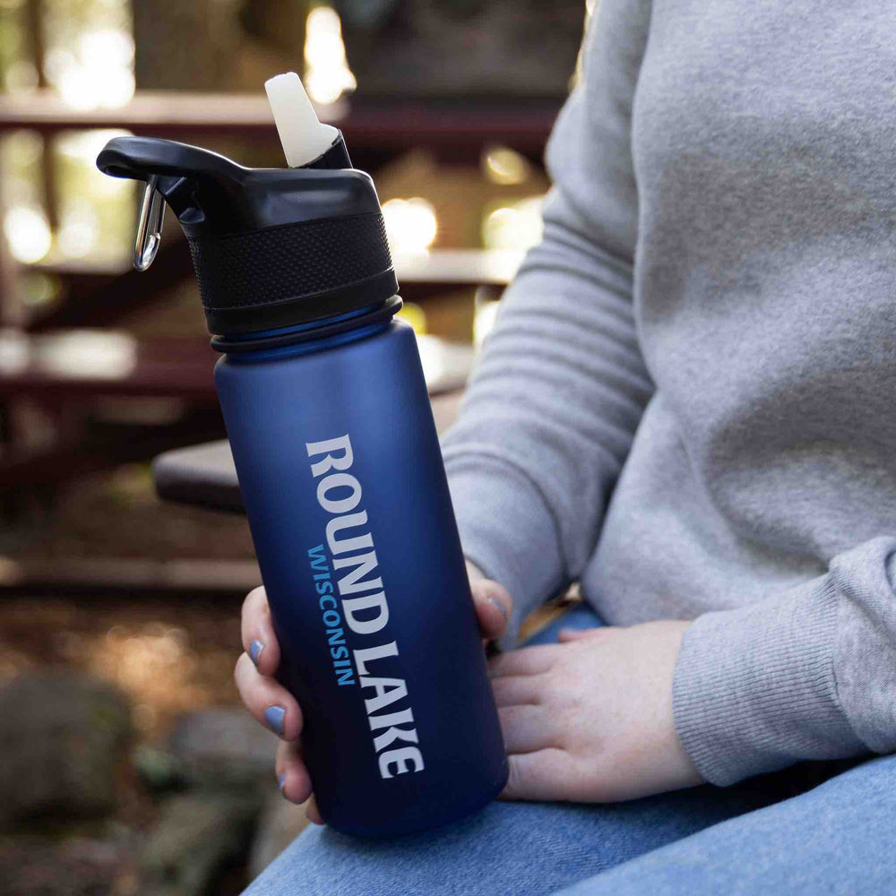 Round Lake Active 24 oz Frosted Sport Bottle