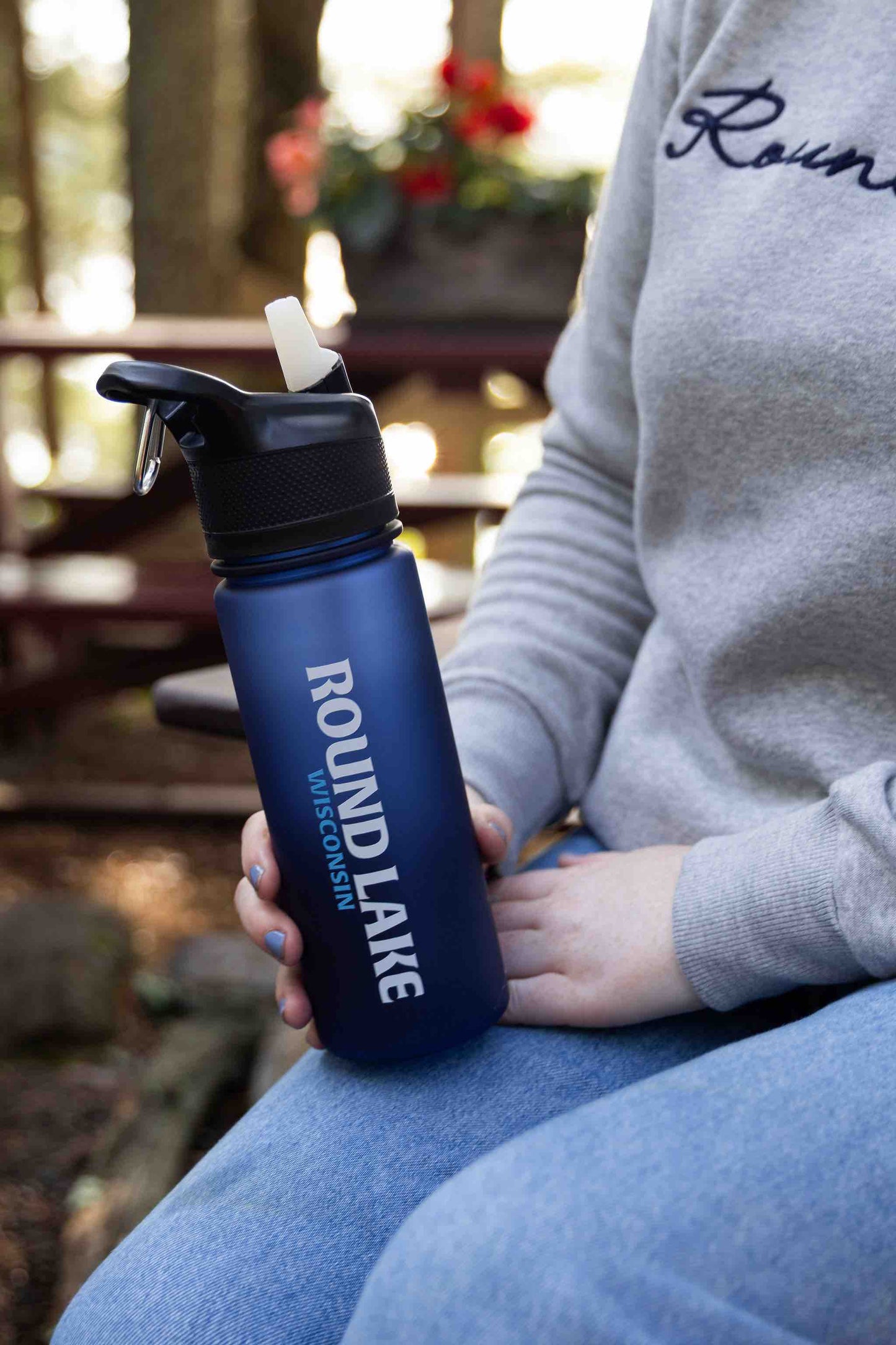 Round Lake Active 24 oz Frosted Sport Bottle