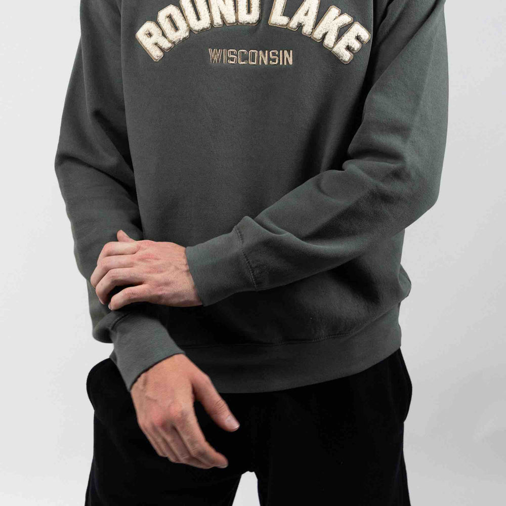 Round Lake Wisconsin Classic Original Fleece Crewneck