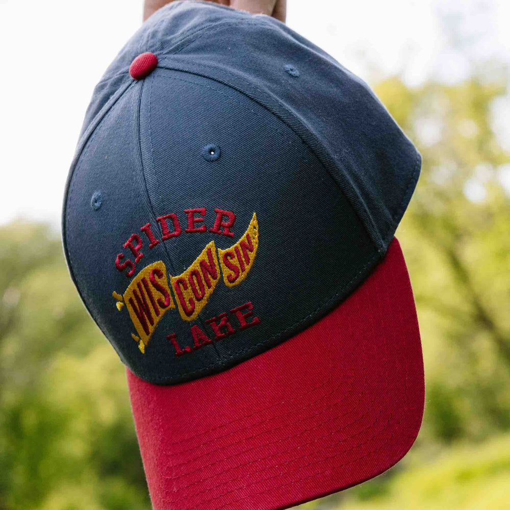 Spider Lake Wisconsin Classic Structured Twill Cap
