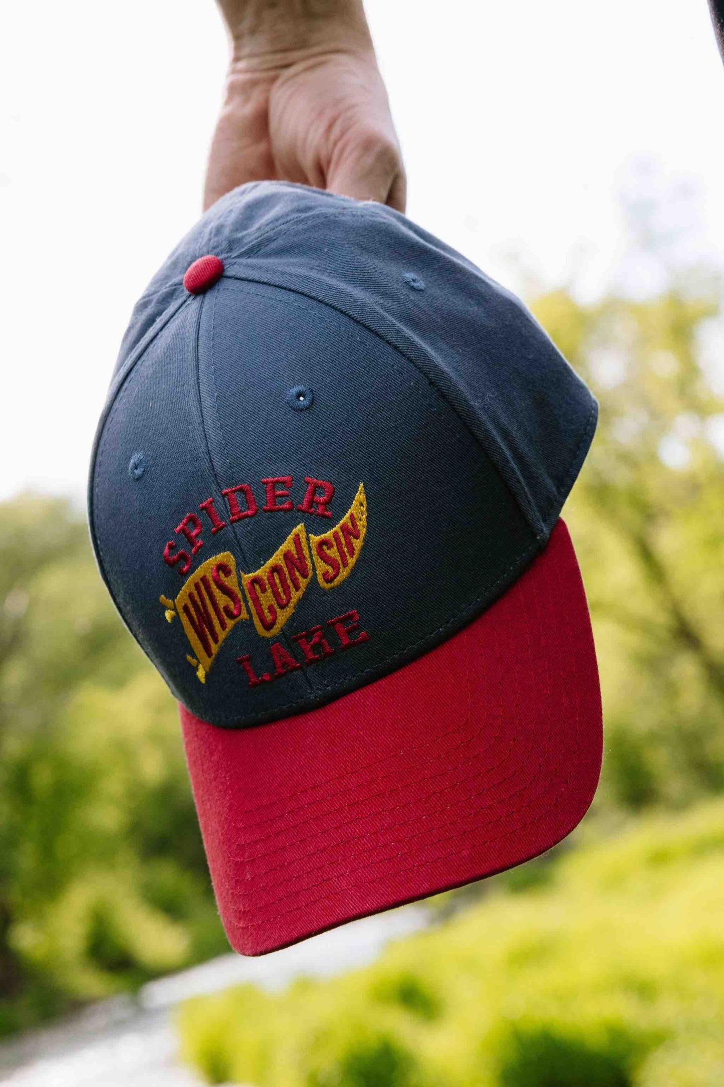 Spider Lake Wisconsin Classic Structured Twill Cap