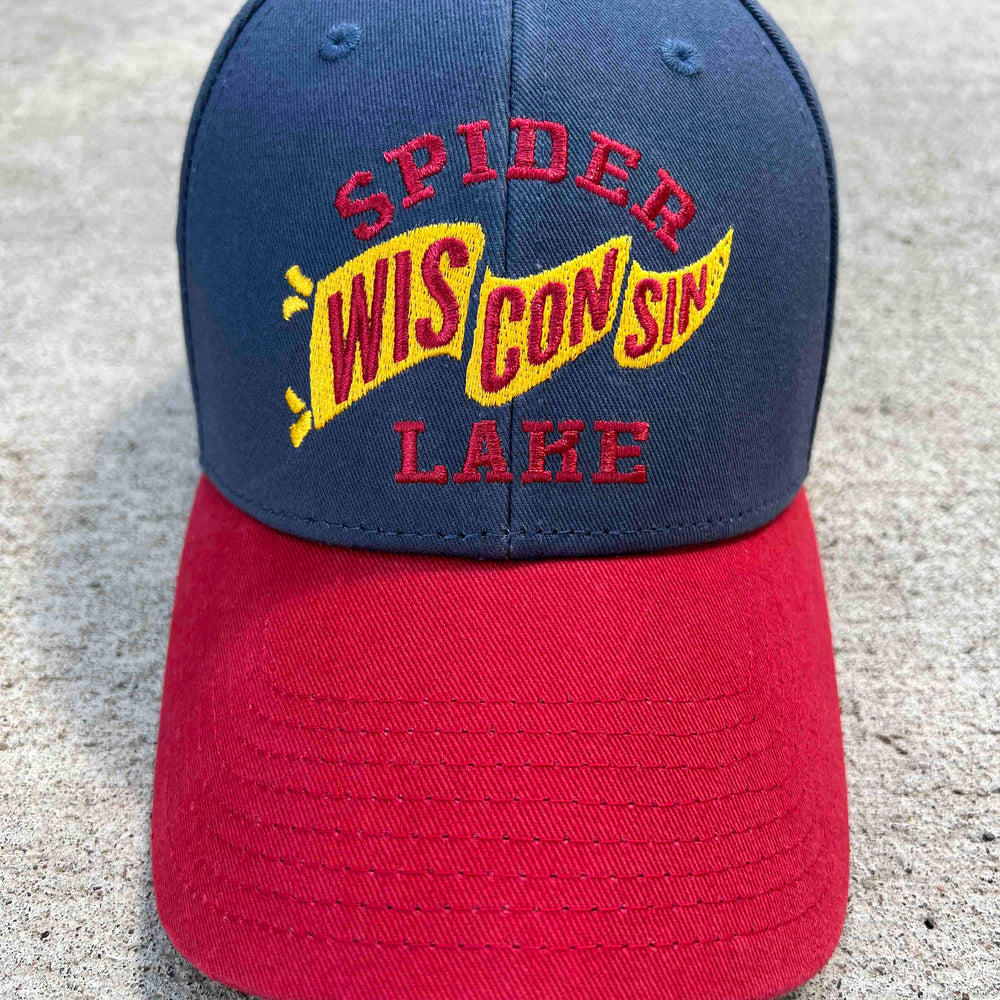 Spider Lake Wisconsin Classic Structured Twill Cap