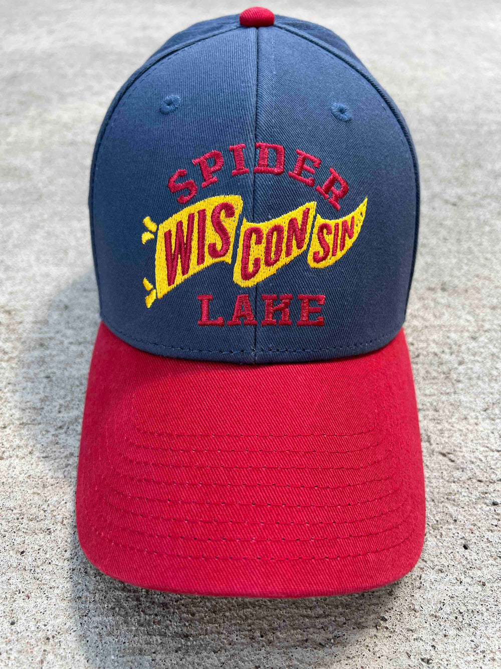 Spider Lake Wisconsin Classic Structured Twill Cap