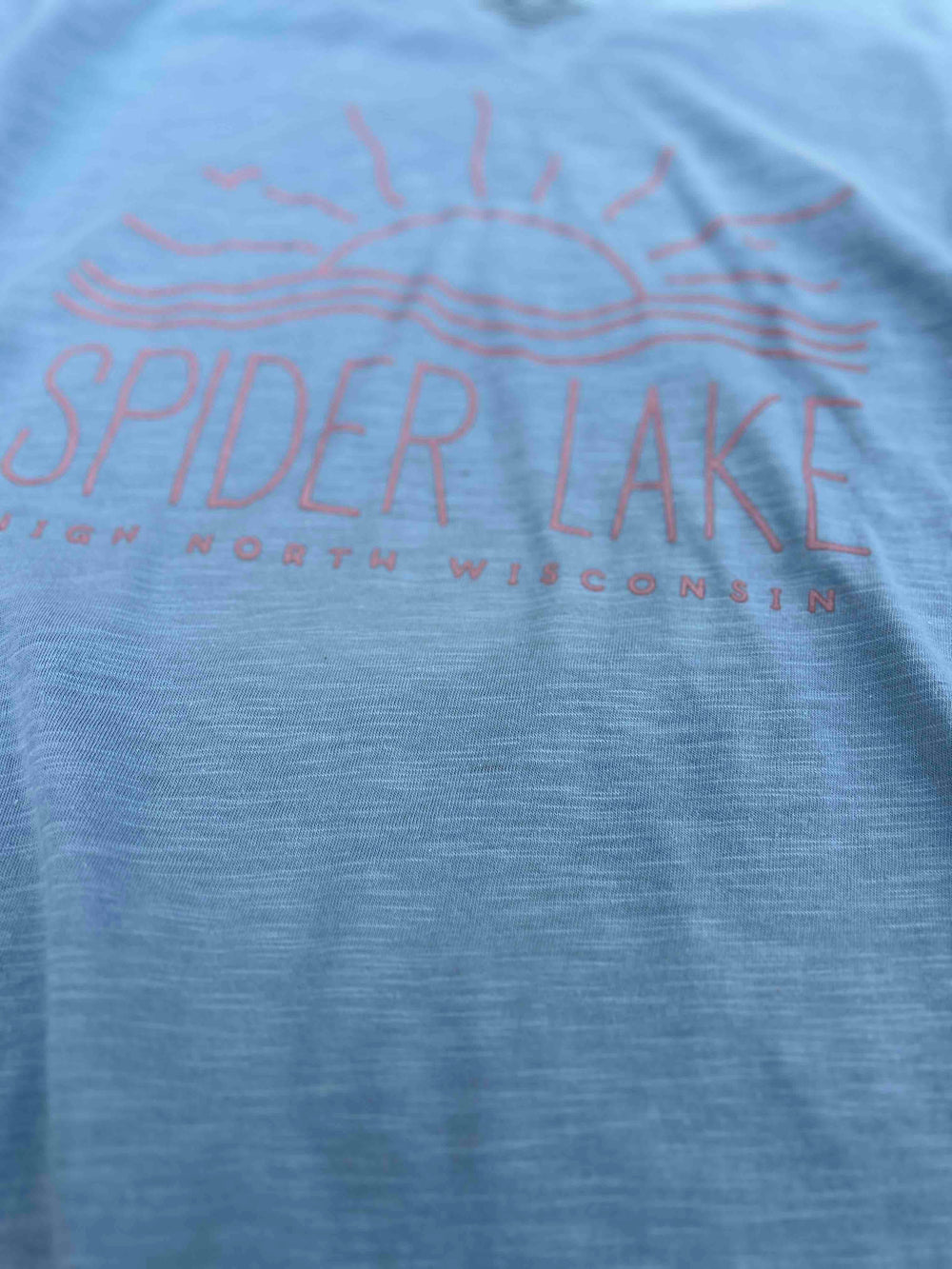 Spider Lake Wisconsin Women's Classic V-Neck Tee