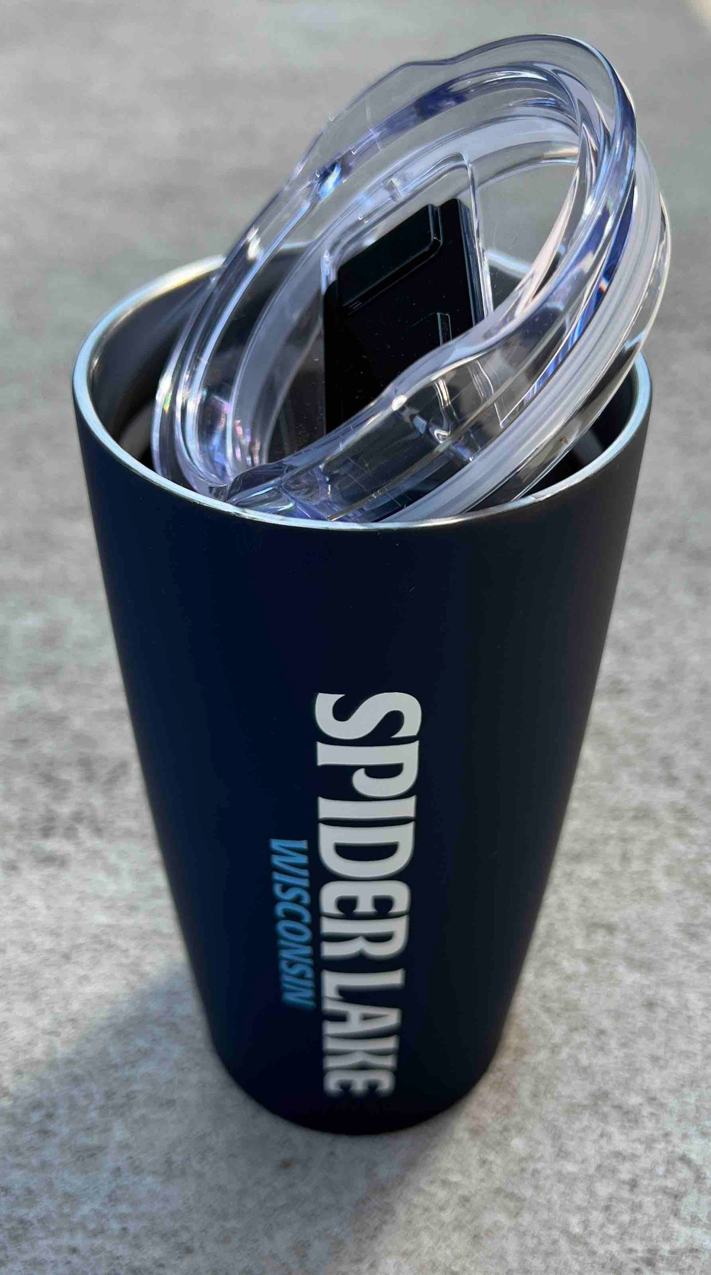 Spider Lake Wisconsin Classic Anywhere 20 oz Travel Tumbler