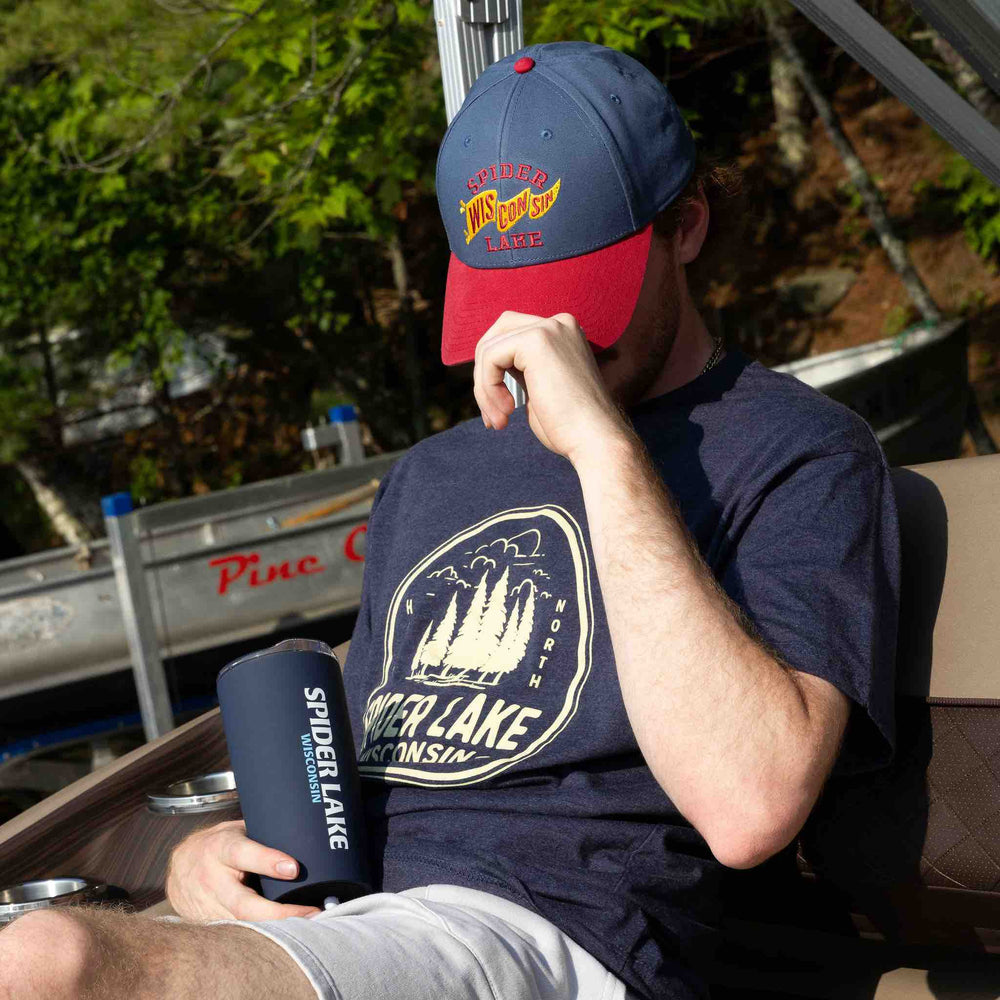Spider Lake Wisconsin Classic Structured Twill Cap