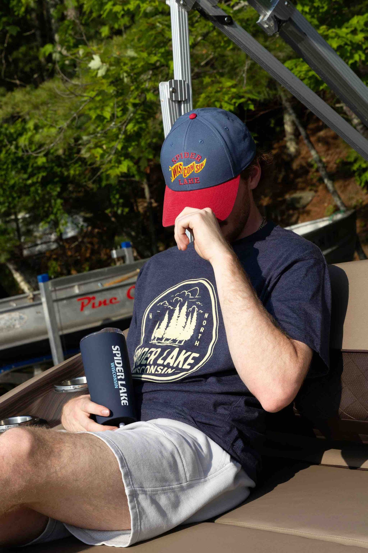 Spider Lake Wisconsin Classic Structured Twill Cap