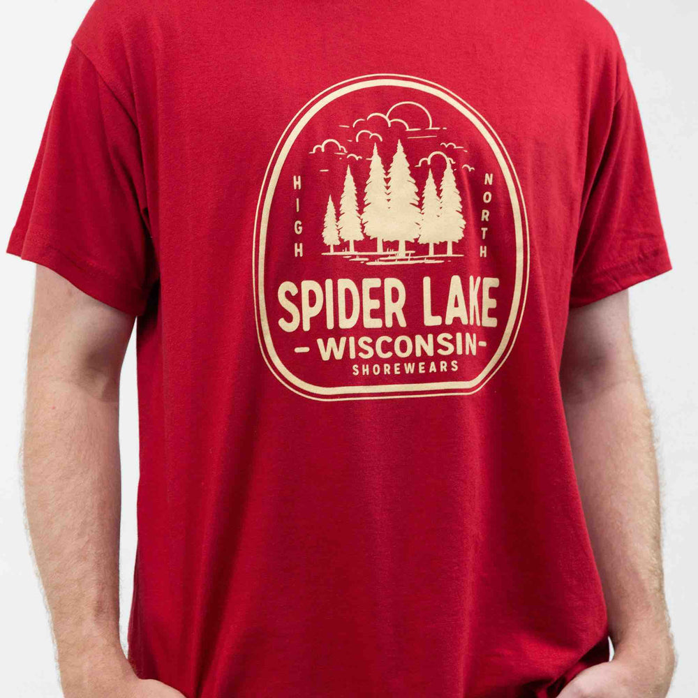 Spider Lake Wisconsin Classic Cotton T Shirt