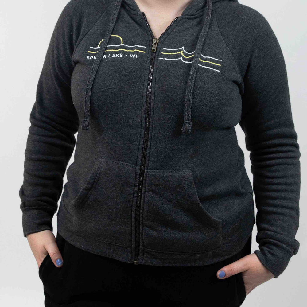 
                      
                        Spider Lake Wisconsin Women's Full Zip Hoodie
                      
                    