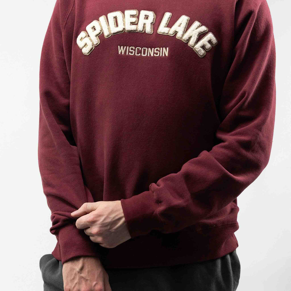 Spider Lake Wisconsin Classic Fleece Crewneck