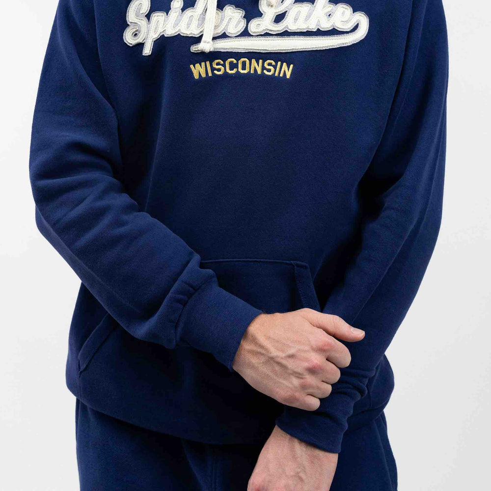 Spider Lake Wisconsin Classic Fleece Hoodie