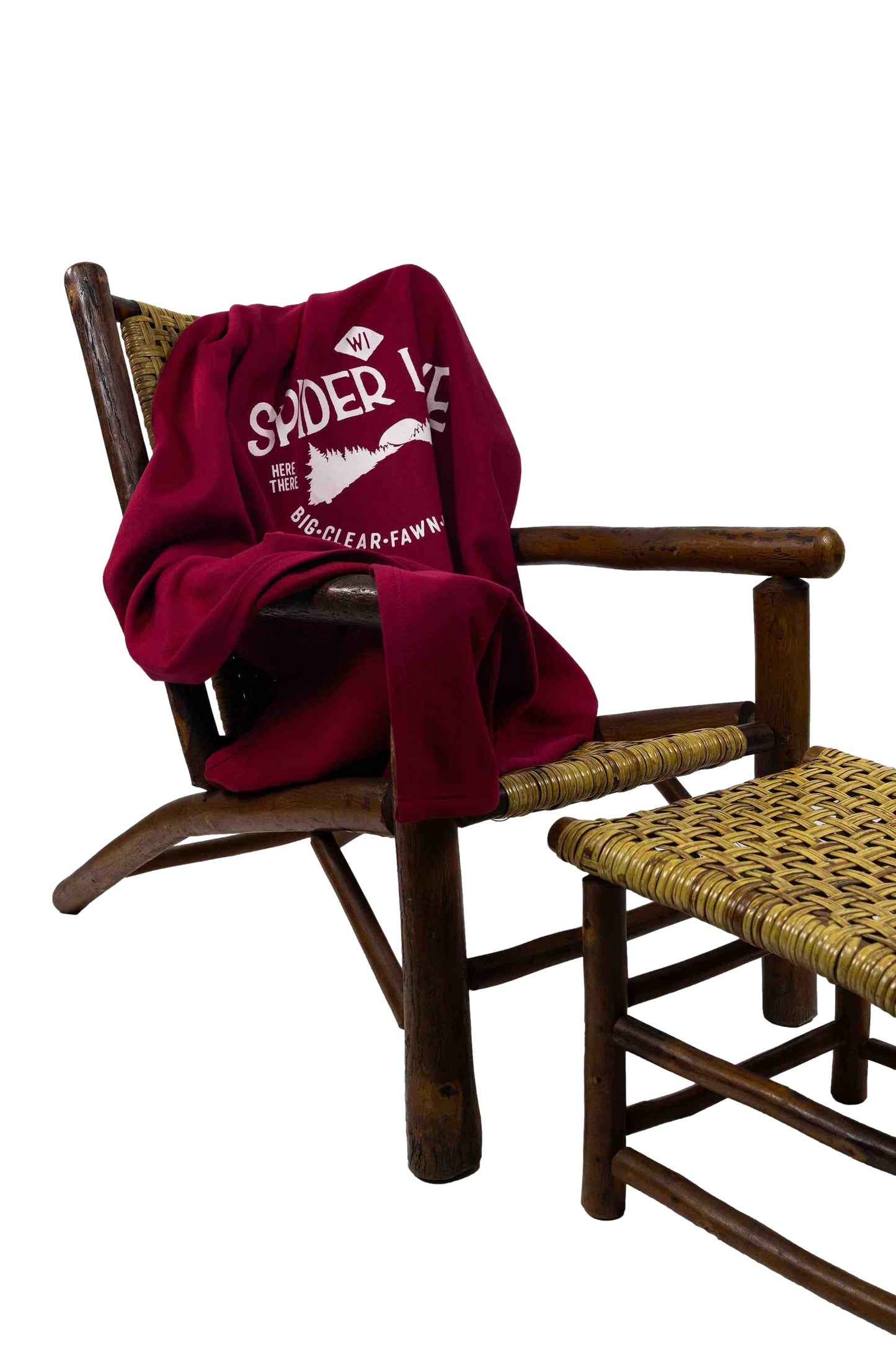 Spider Lake Wisconsin Classic Sweatshirt Fleece Blanket
