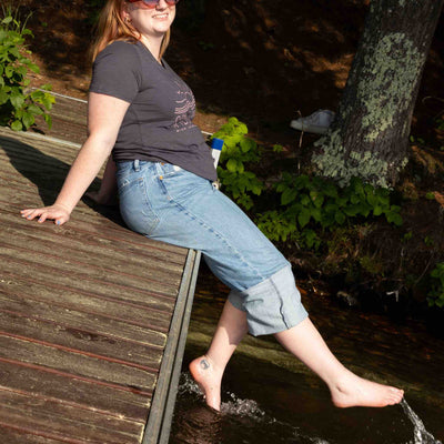 Spider Lake Wisconsin Women's Classic V-Neck Tee